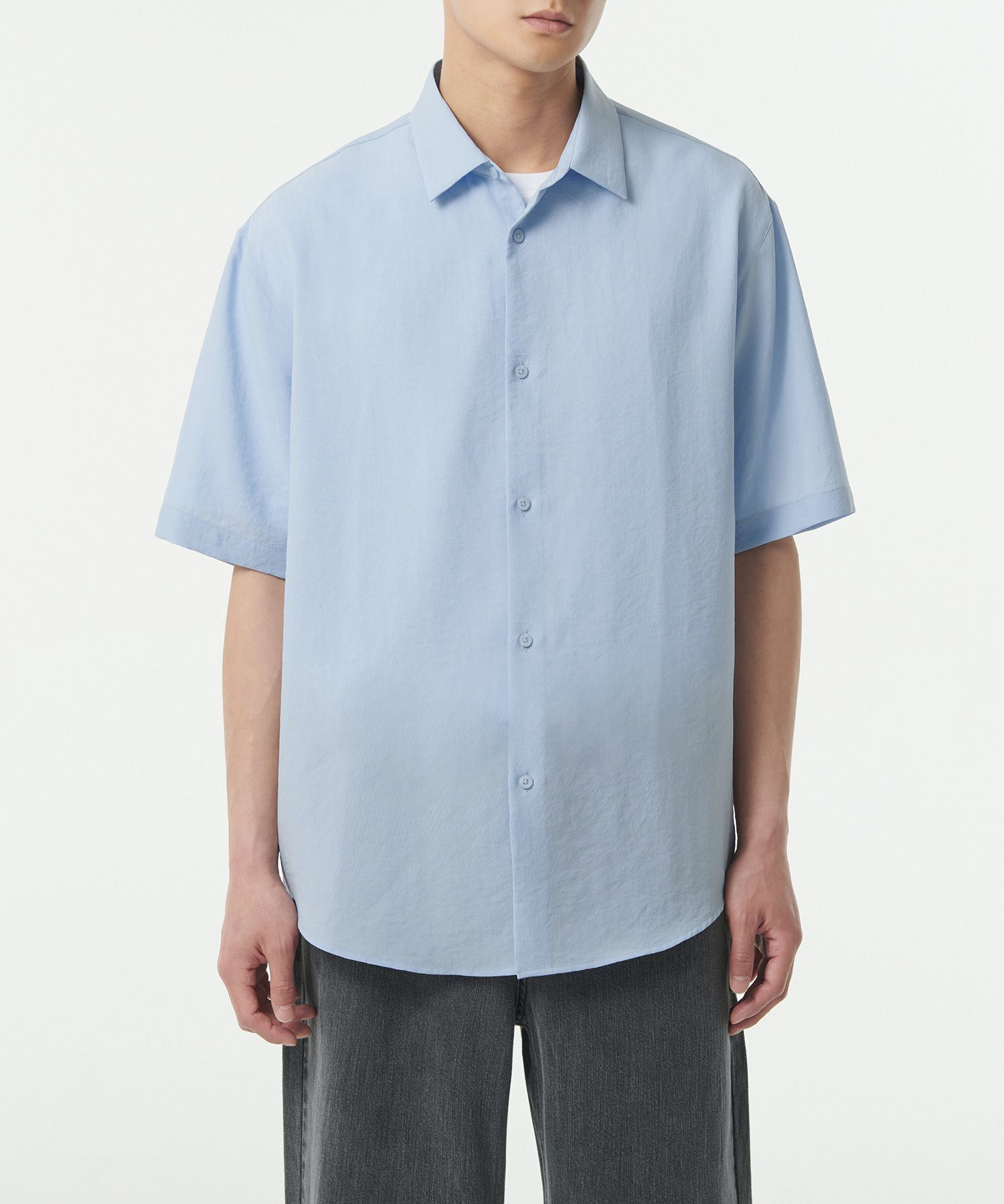 MUSINSA | MUSINSA STANDARD Relaxed Linen-Like Short Sleeve