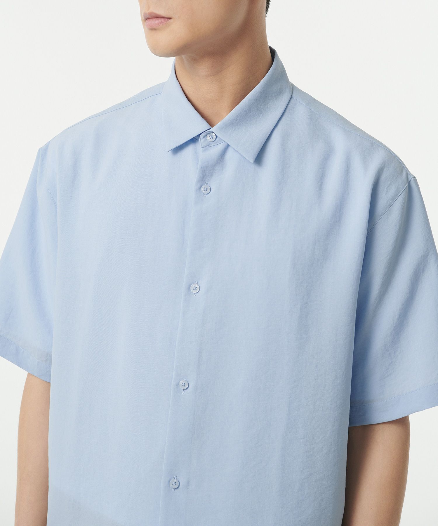 MUSINSA | MUSINSA STANDARD Relaxed Linen-Like Short Sleeve