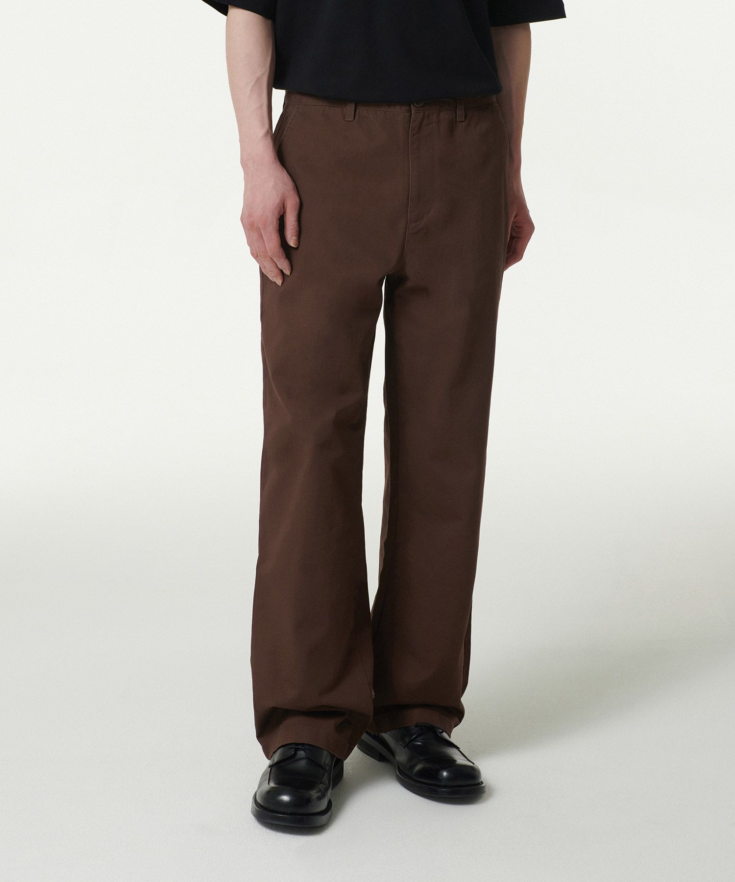 MUSINSA | MUSINSA STANDARD Wide Chino Pants [Baroque Brown]