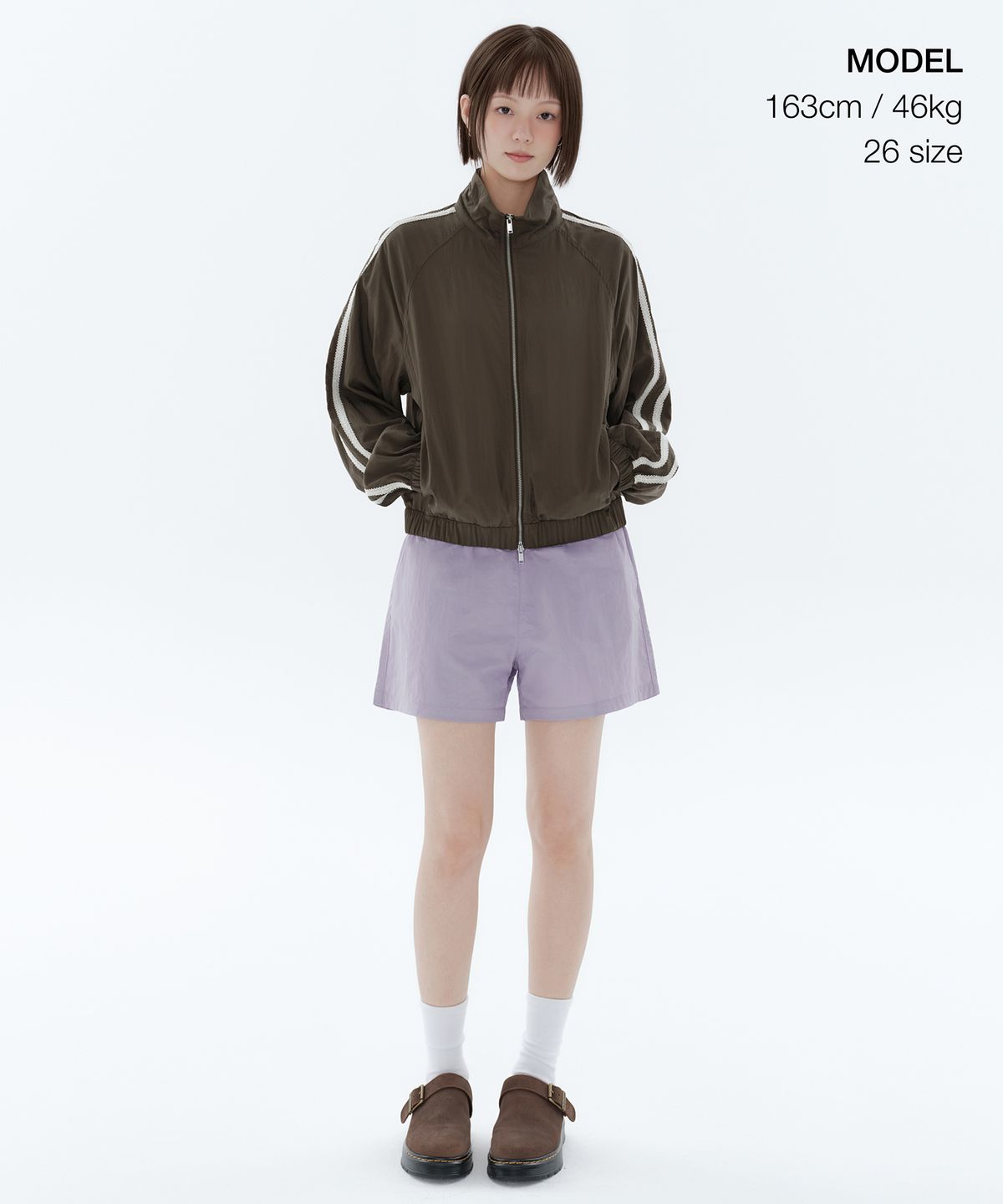 무신사 스탠다드 우먼(MUSINSA STANDARD WOMAN) 우먼즈 나일론 밴딩 쇼츠 [라벤더]