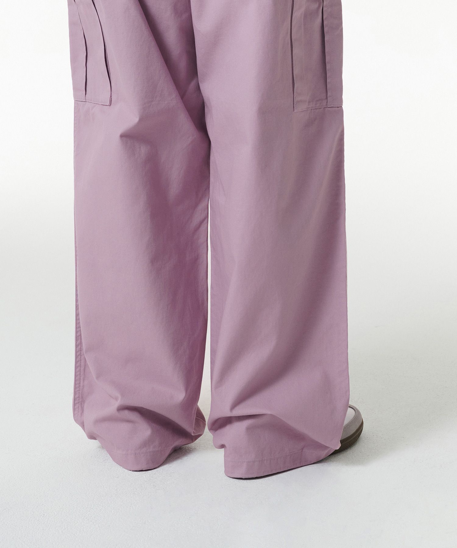 Womens Wide Cargo Pants [Dusty Pink] thumbnail 8