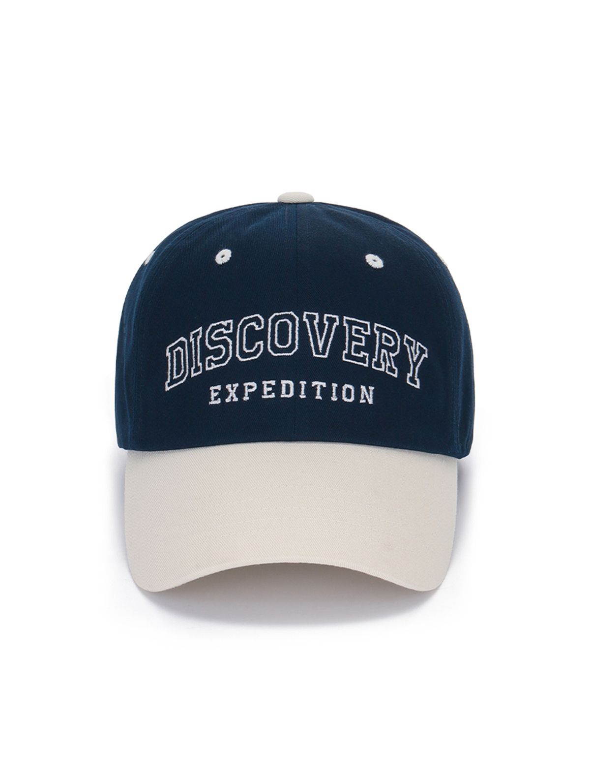 디스커버리 익스페디션(DISCOVERY EXPEDITION) 바시티 챙 배색 볼캡 (D/NAVY)