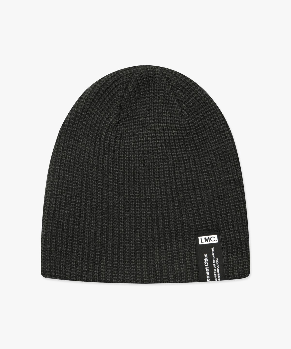 엘엠씨(LMC) LABEL SHORT BEANIE charcoal