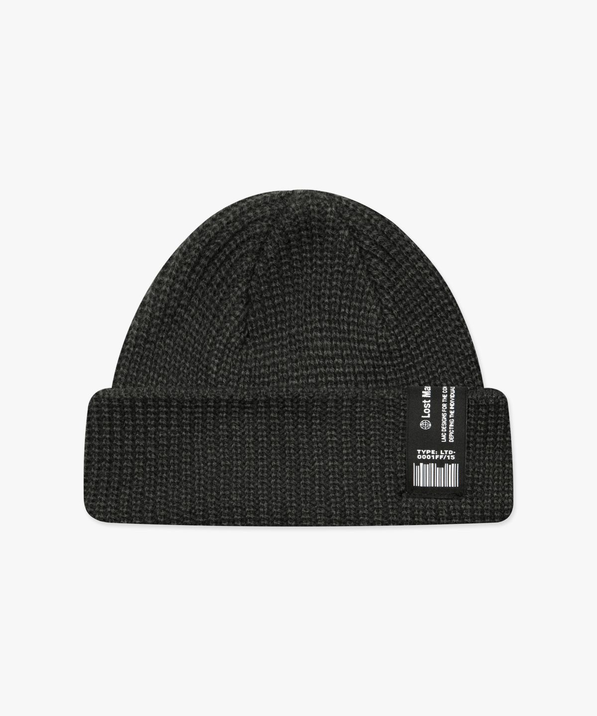 엘엠씨(LMC) LABEL SHORT BEANIE charcoal