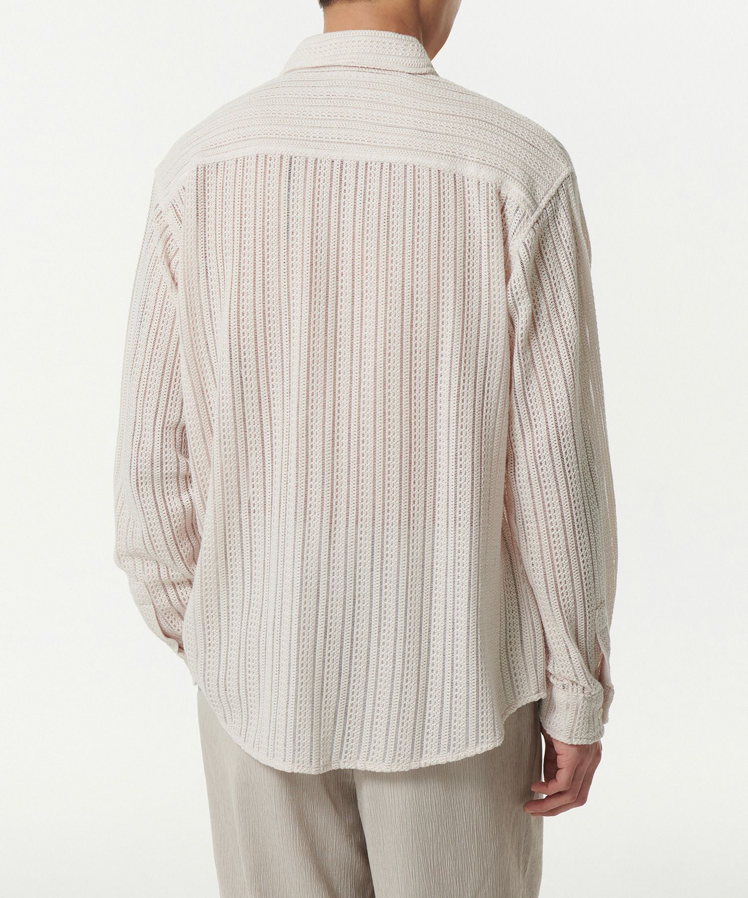 ★MUSINSA STANDARD★ Relaxed Crochet Short Sleeve Shirt Ivor MUSINSA | MUSINSA STANDARD [Cool Standard] Relaxed