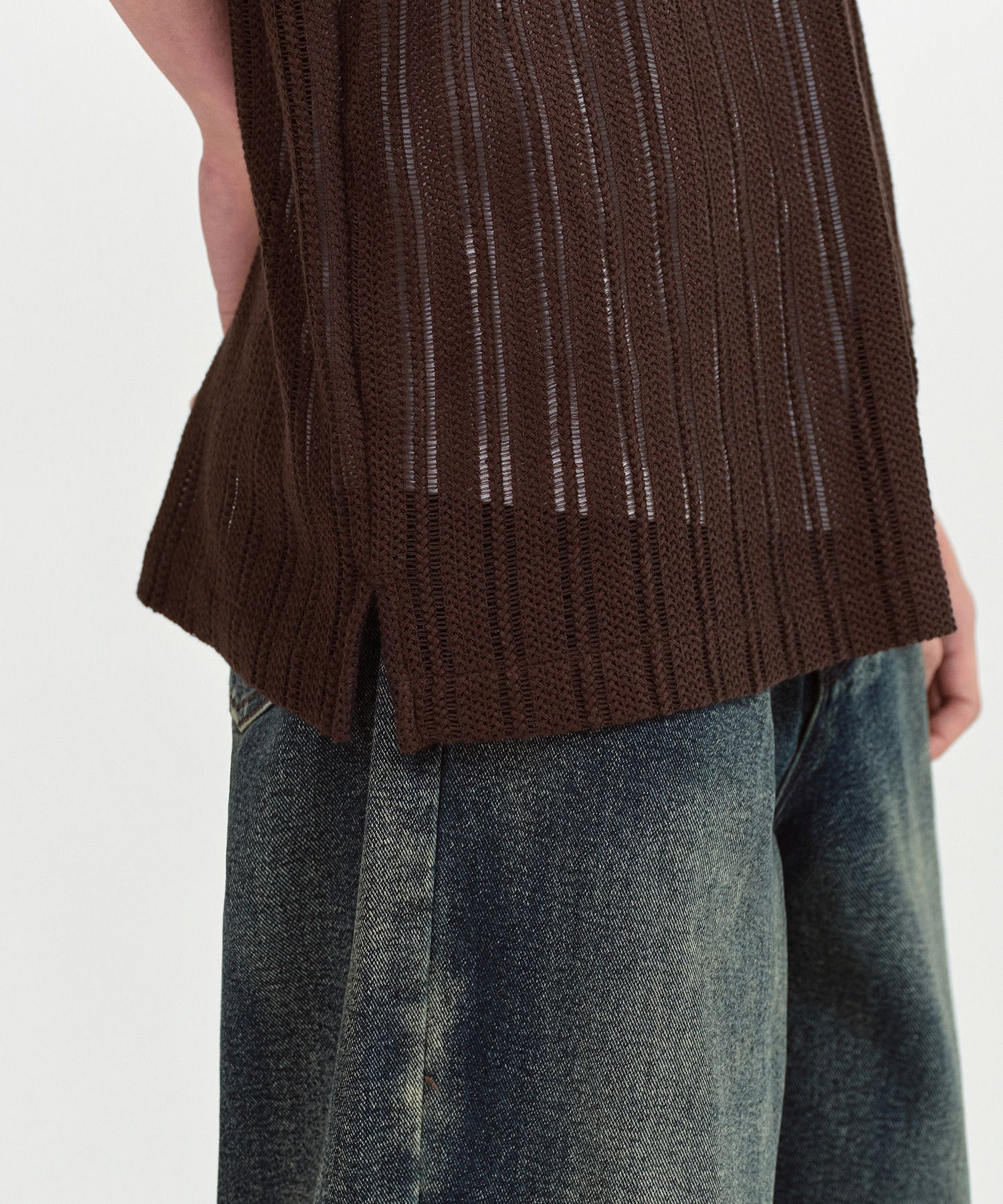 MUSINSA | MUSINSA STANDARD Relaxed Crochet Short Sleeve