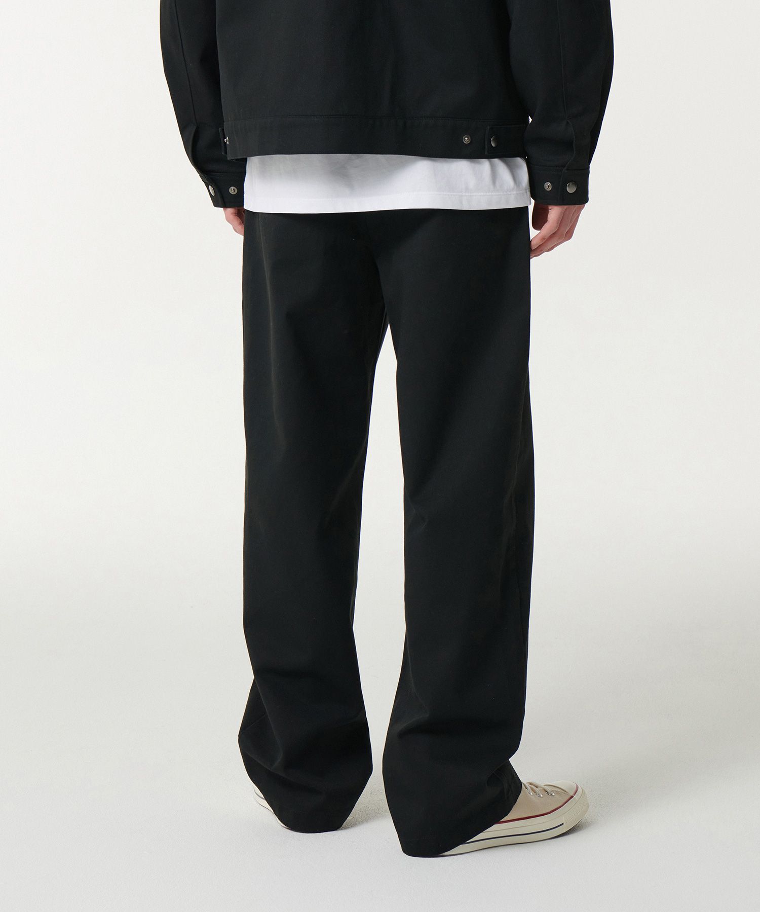 MUSINSA | MUSINSA STANDARD Heavyweight CP Wide Chino Pants [Black]