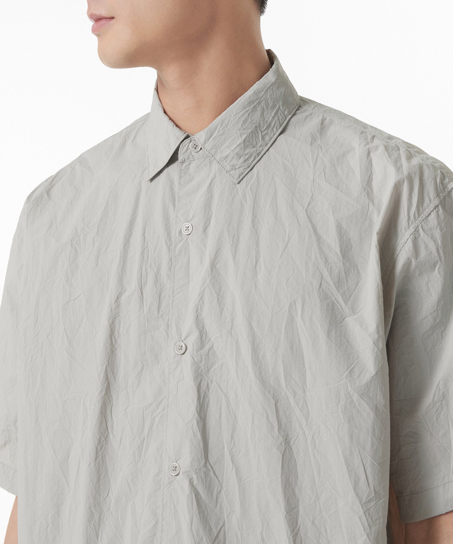 ★MUSINSA STANDARD★ Relaxed nylon crease short sleeve shirt MUSINSA | MUSINSA STANDARD Relaxed Nylon Crease Short Sleeve