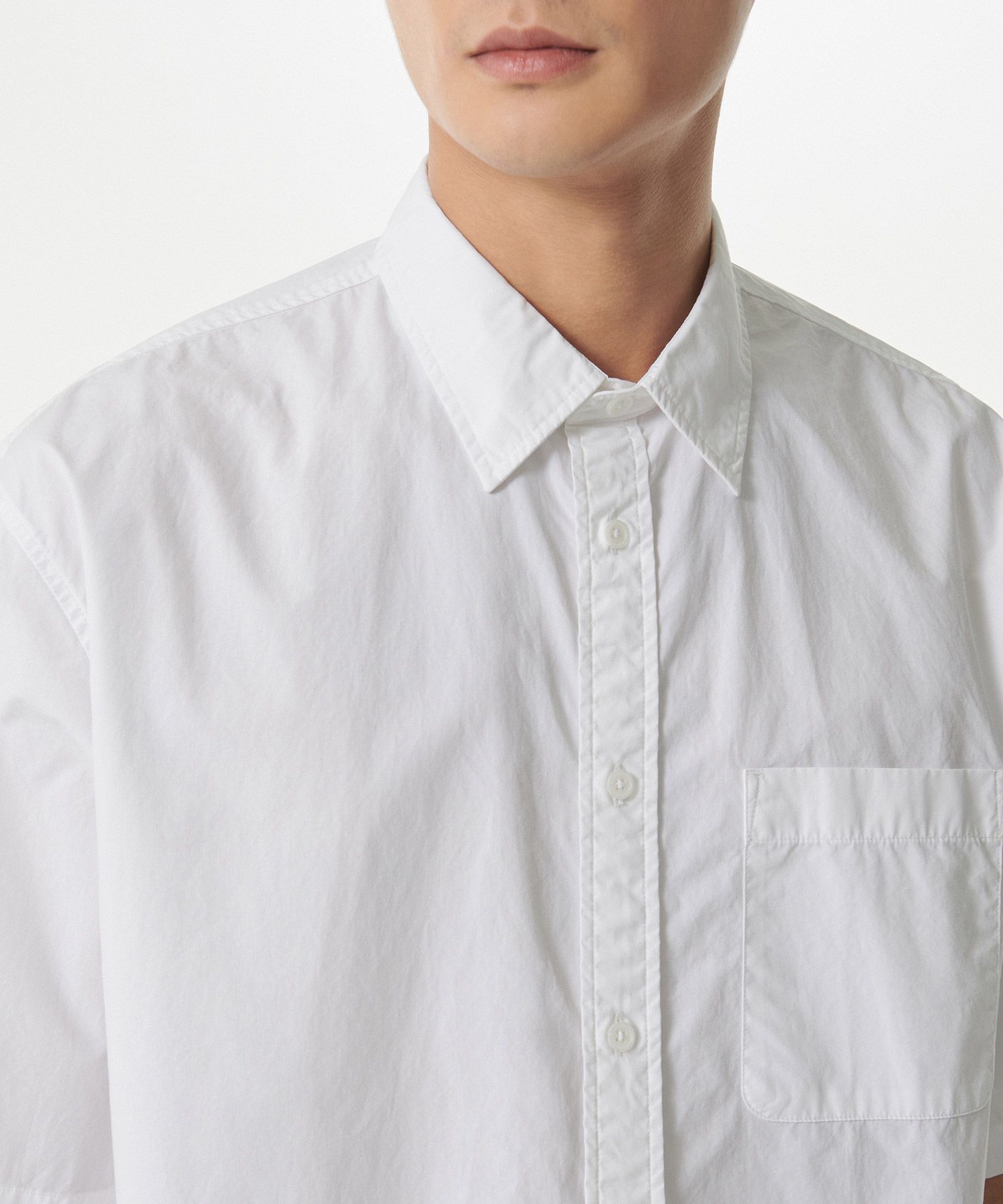 MUSINSA | MUSINSA STANDARD Relaxed Washed Poplin Short