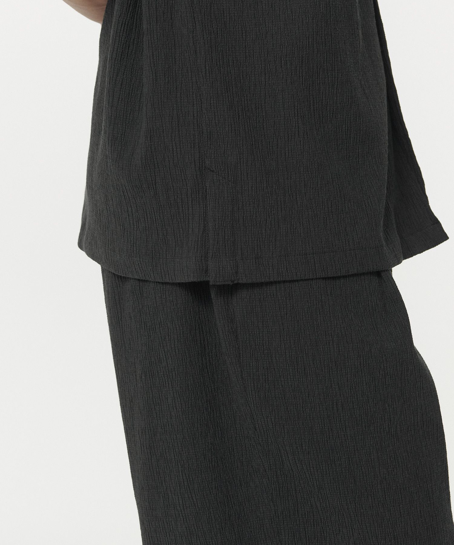 ★MUSINSA STANDARD★ Crinkle Relaxed Short Sleeve Shirt Gray MUSINSA | MUSINSA STANDARD Crinkle Relaxed Half Zip-Up Short
