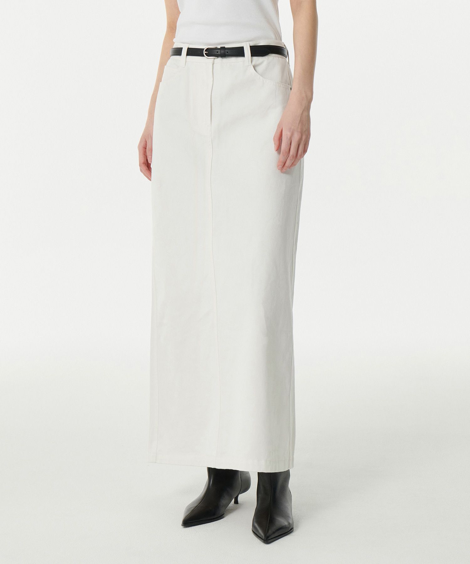 スカート musinsastandardwoman Women's CP Maxi Skirt White MWDKS102-WH MUSINSA | MUSINSA STANDARD WOMAN Women's CP Maxi Skirt [White]