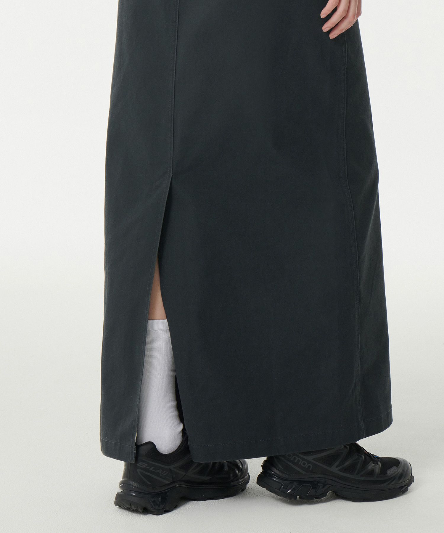 スカート musinsastandardwoman Women's CP Maxi Skirt Dark Grey MWDKS10 MUSINSA | MUSINSA STANDARD WOMAN Women's CP Maxi Skirt [Dark