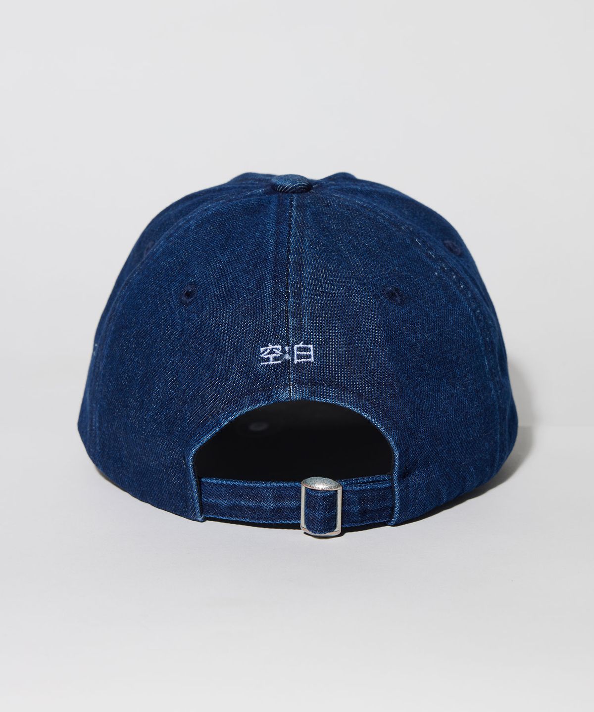 공백(GONGBAEK) Head Office Denim Washed Ball Cap_Dark Blue