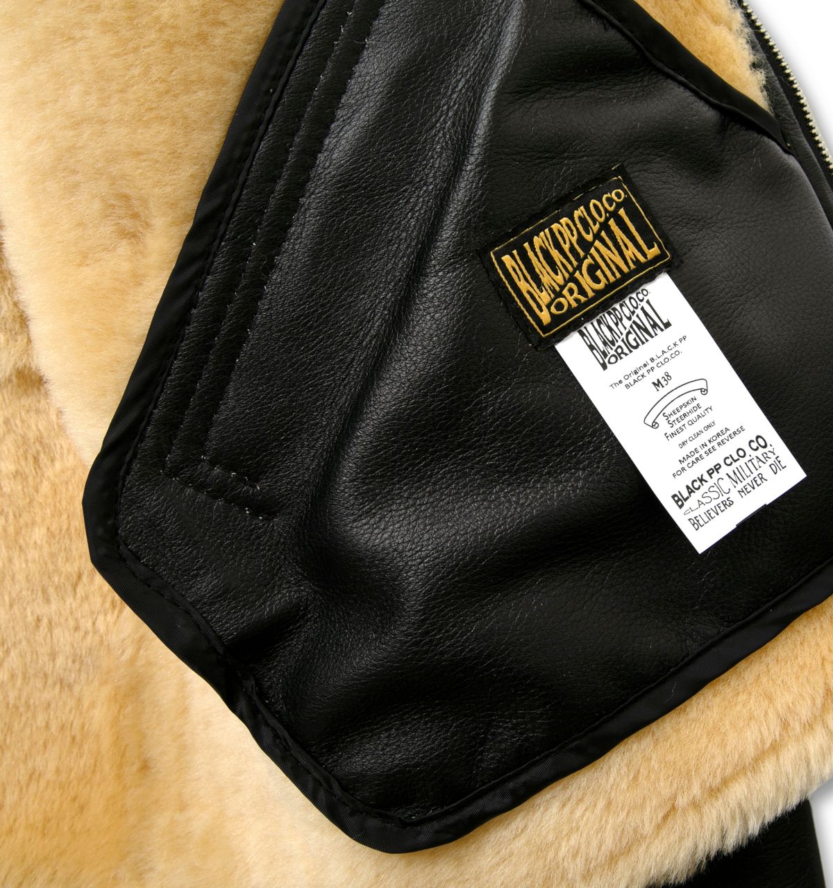 블랙피피(BLACKPP) BLACK PP Type B-6 Mouton Flight Jacket