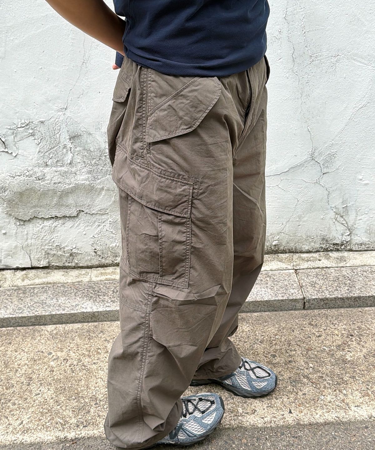 후아유(WHO.A.U) Wide Cotton Nylon Cargo Pants (U) / WHTAG3811U