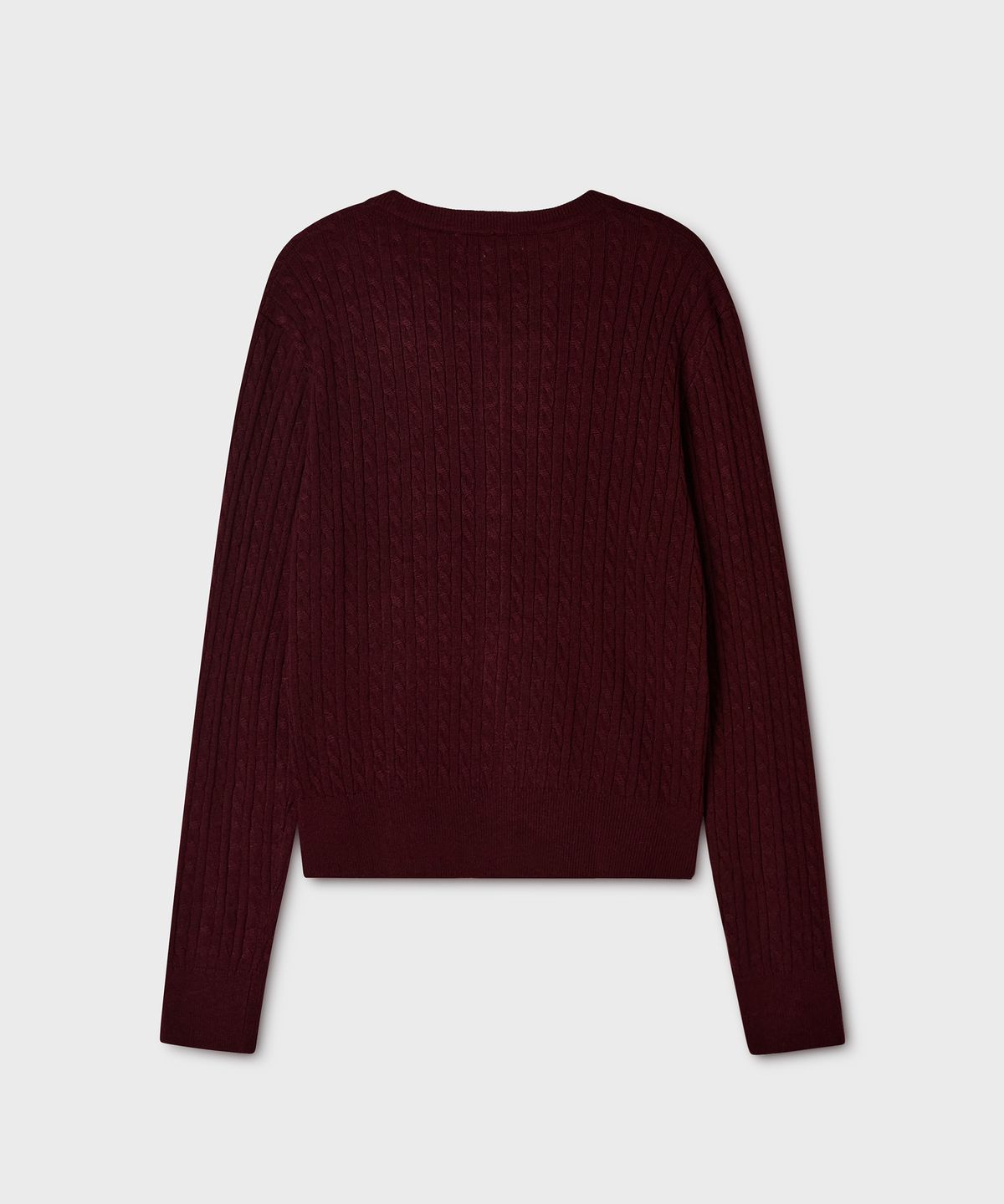 후아유(WHO.A.U) Steve High Gauge Wool Cable Cardigan / WHCKG4912F