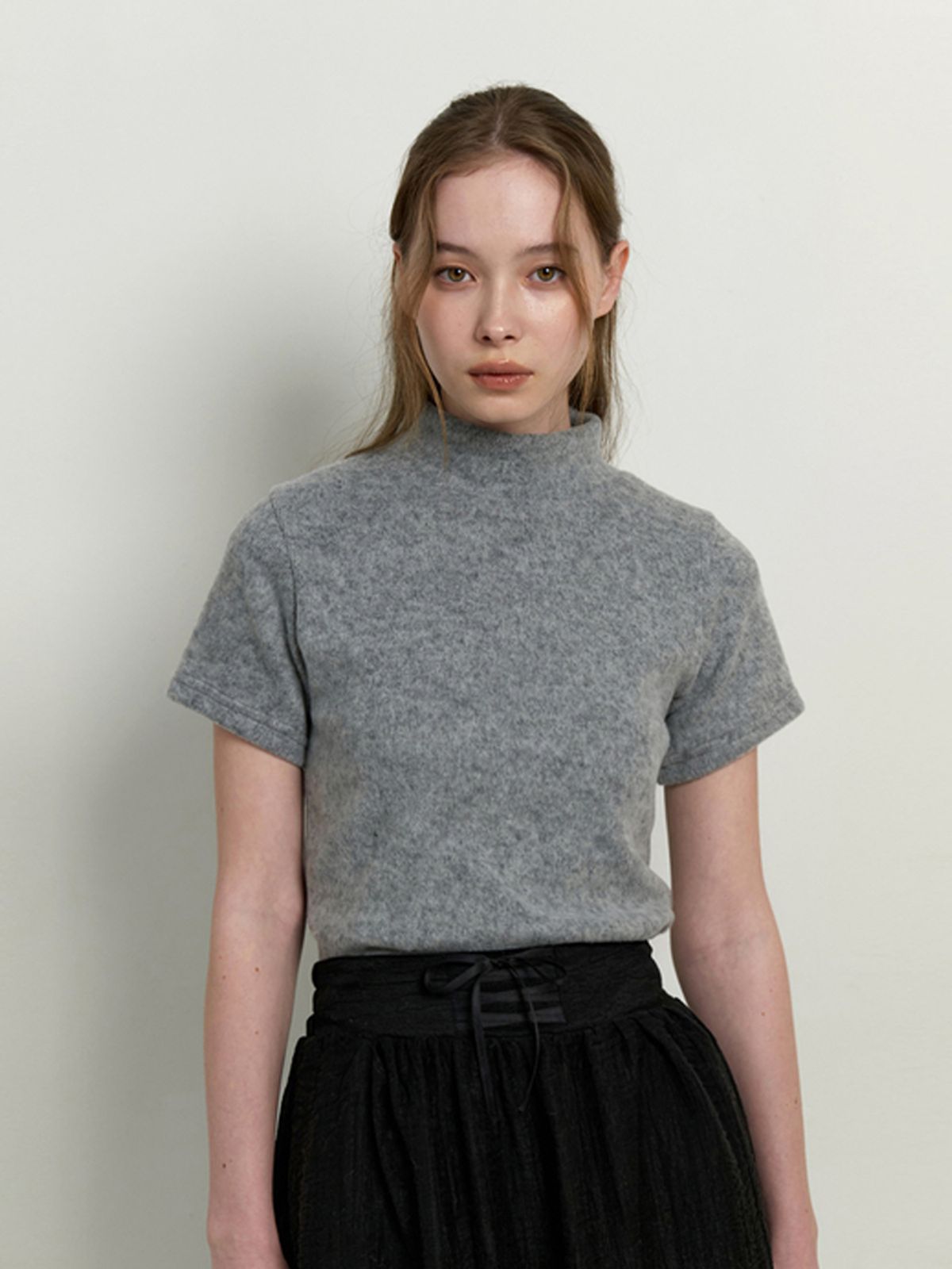 카인더베이비(KINDABABY) warmer turtleneck top - gray