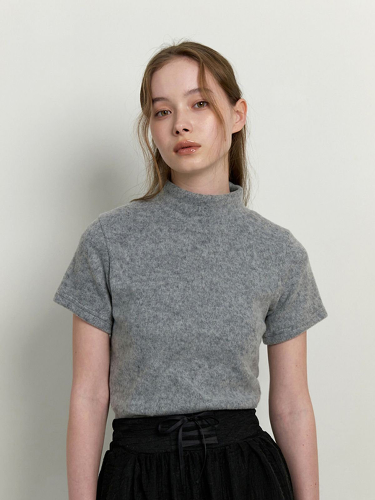 카인더베이비(KINDABABY) warmer turtleneck top - gray