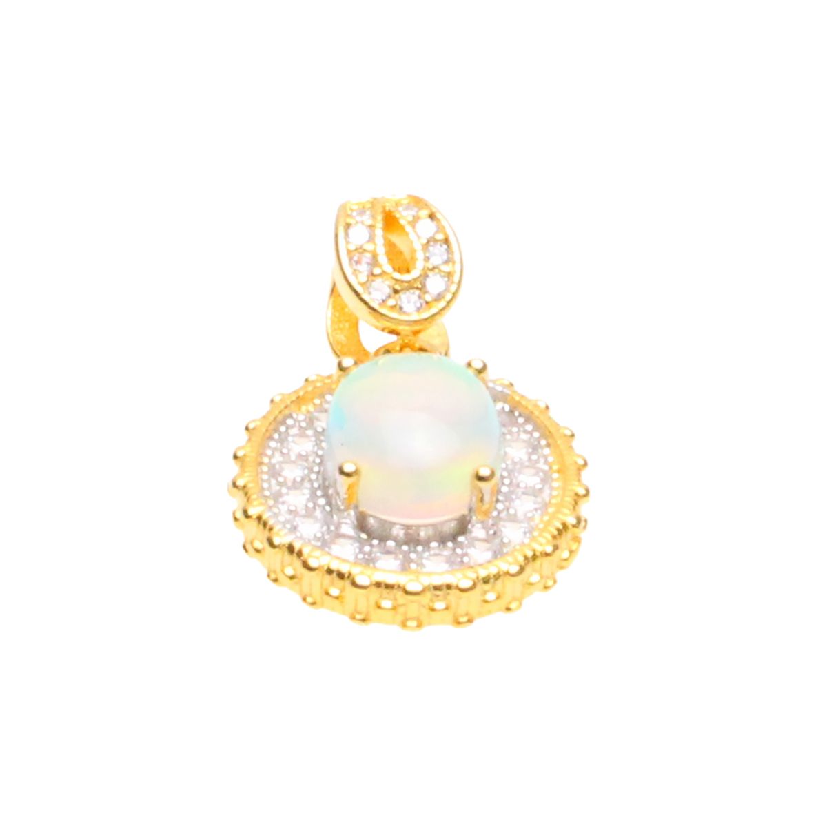 비엔베투(Bien Vetu) 6x8 mm 오팔 파베셋팅 팬던트 925실버