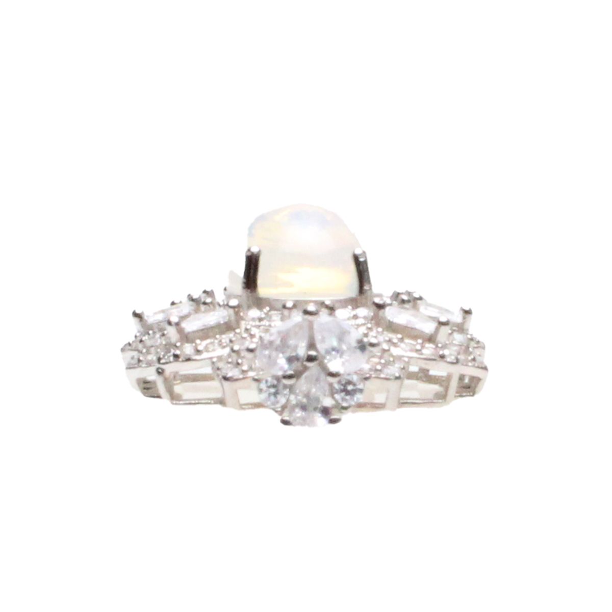 비엔베투(Bien Vetu) 8x10 mm 오팔 파베셋팅 팬던트 925실버