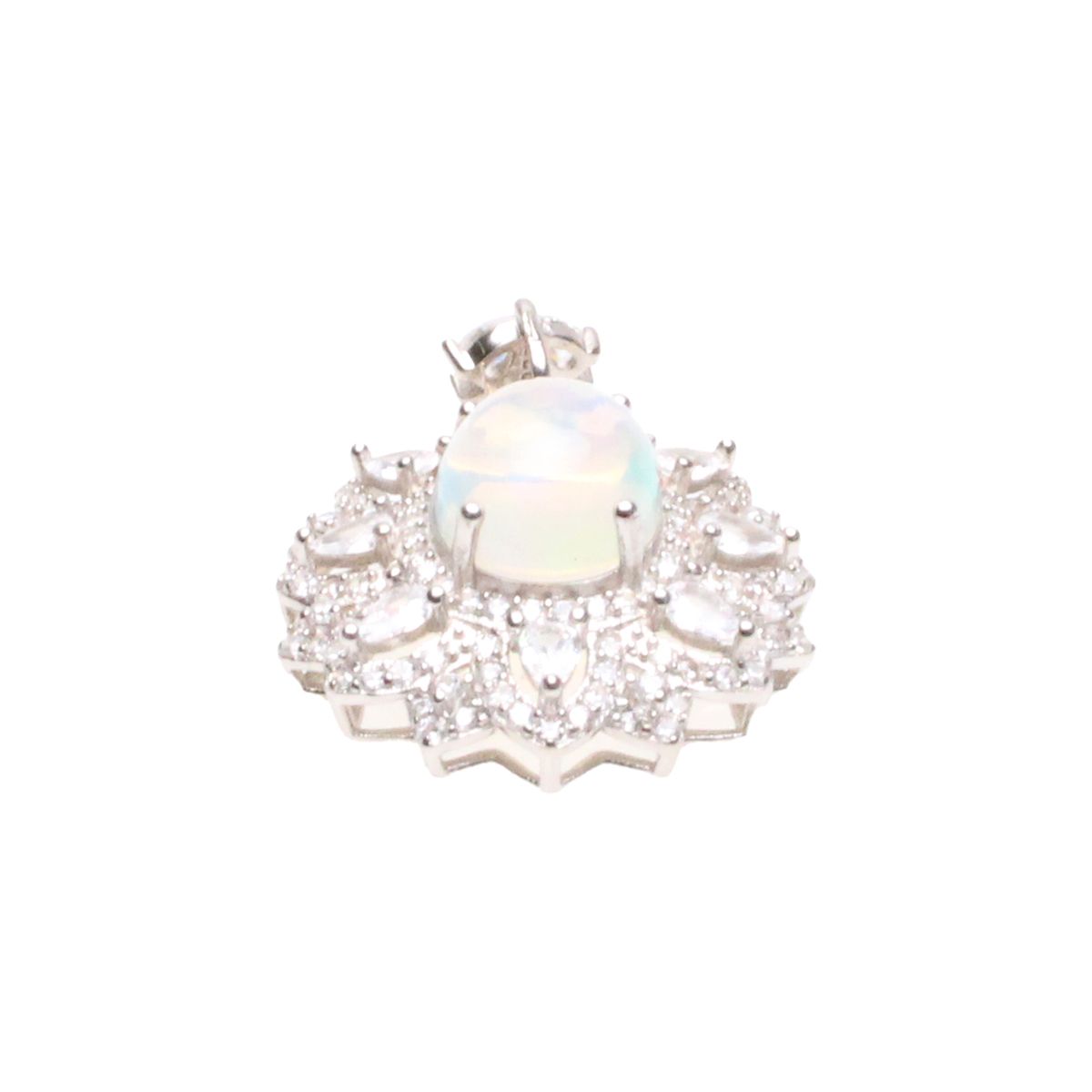 비엔베투(Bien Vetu) 8x10 mm 오팔 파베셋팅 팬던트 925실버