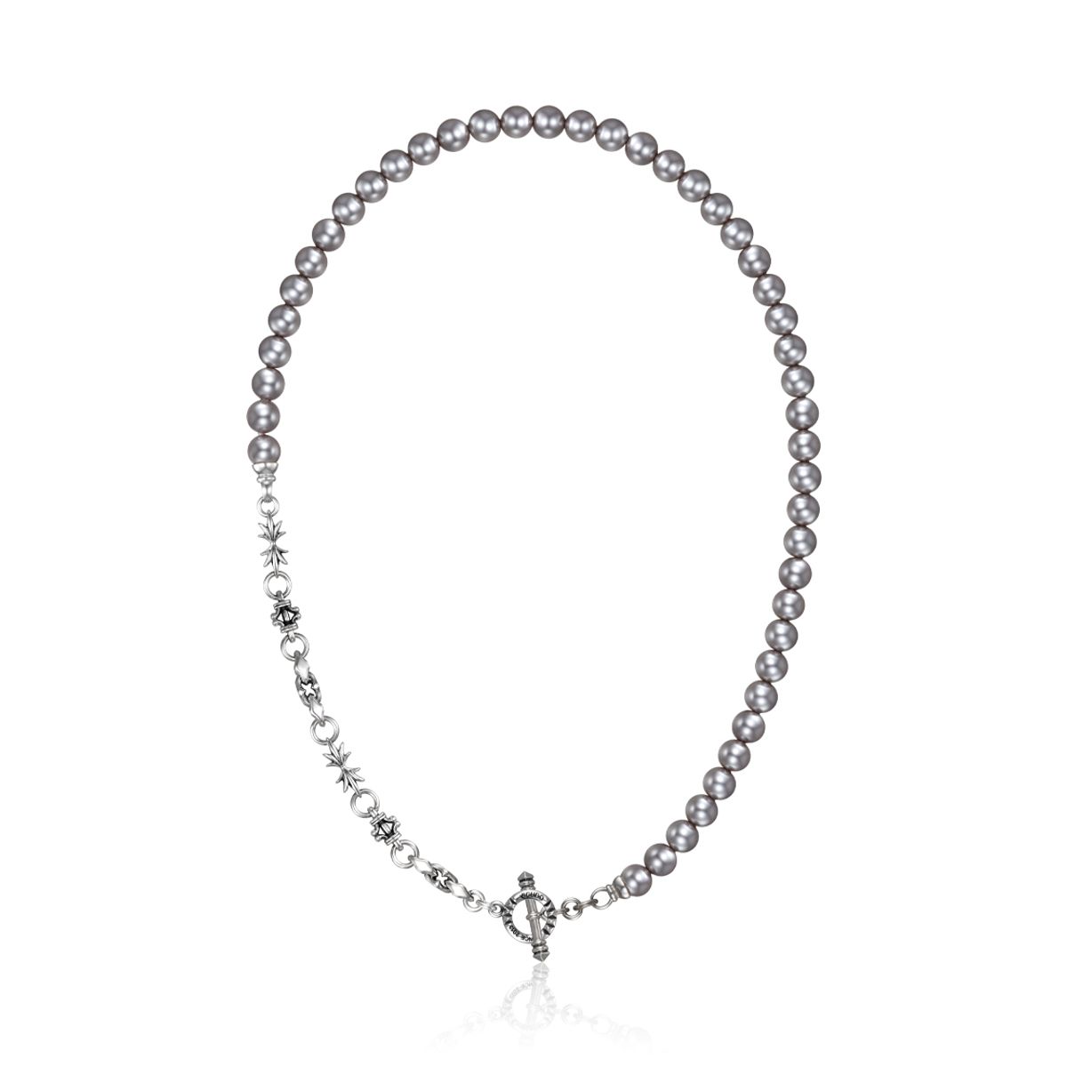스쿠도(SCUDO) slim pearl 2way signature chain necklace [6mm]