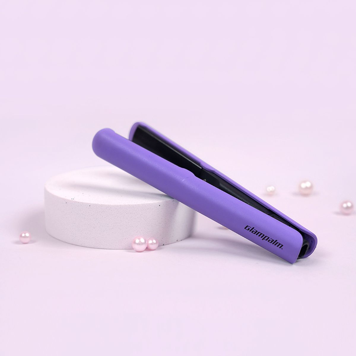 글램팜(GLAMPALM) [GP103CVPP] 글램시크 미니 볼륨 고데기 (글램퍼플) 휴대용 여행용 프리볼트