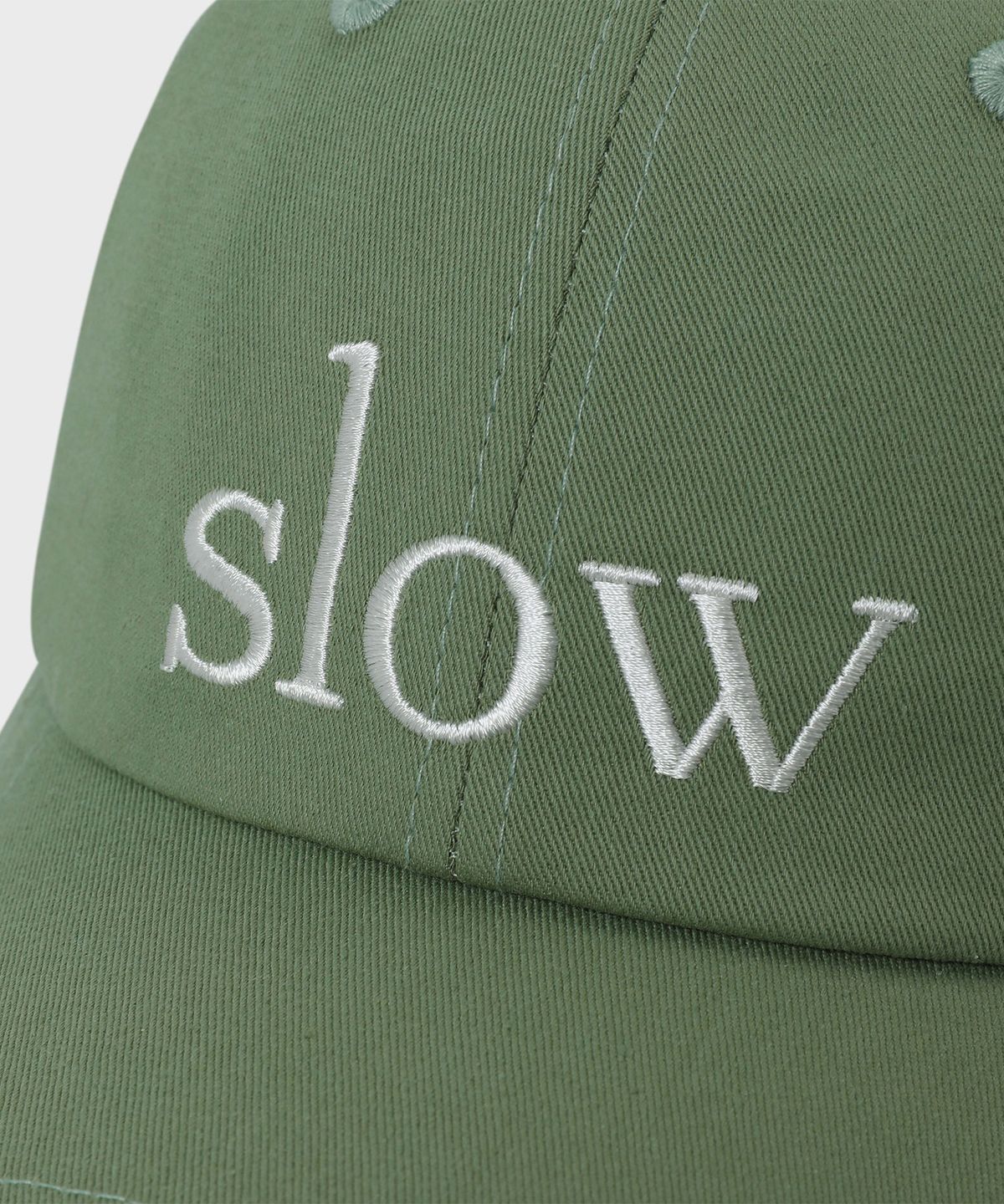 슬로우 레코드 하우스(SLOW RECORD HOUSE) 슬로우 코튼 볼캡_그린