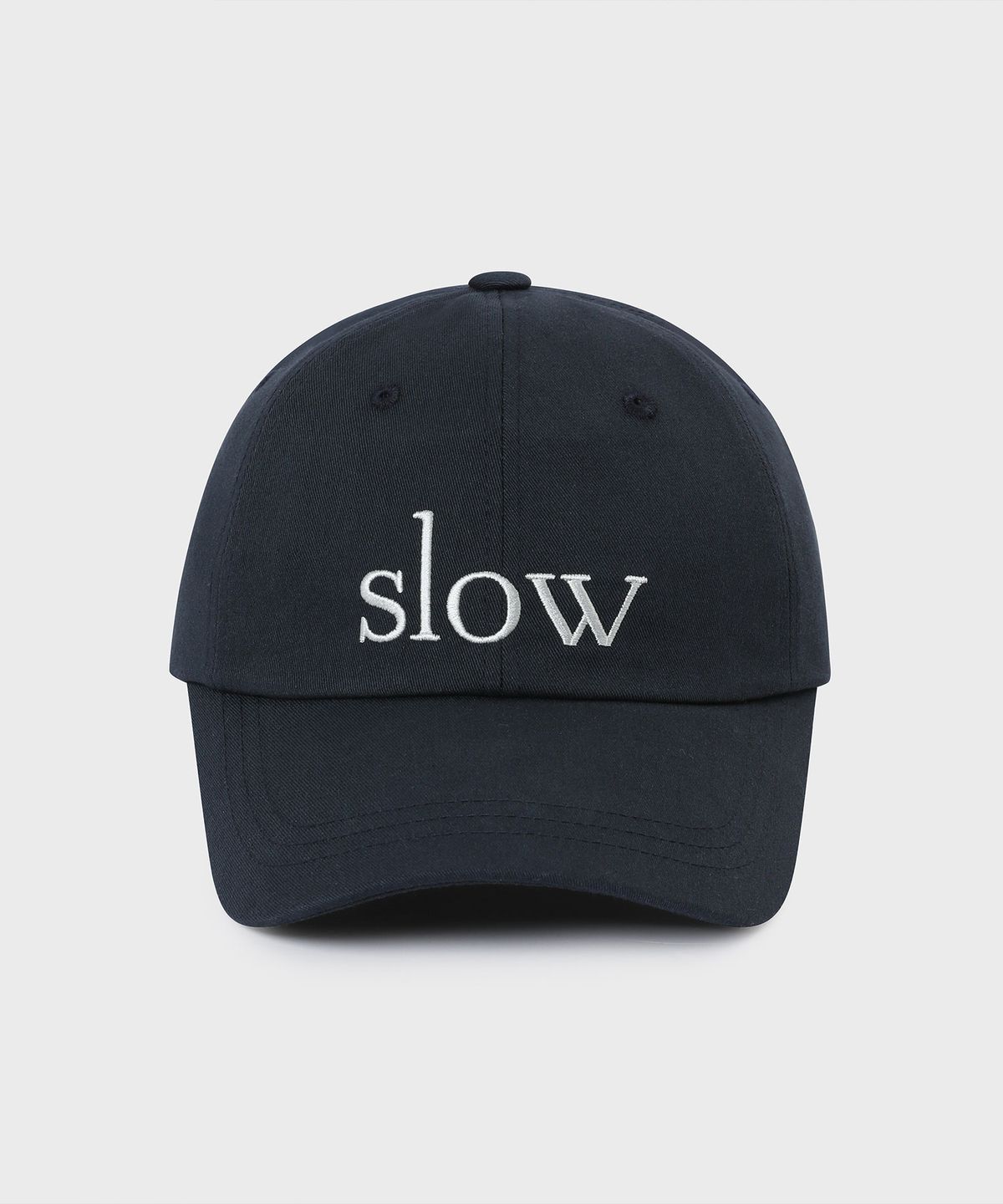 슬로우 레코드 하우스(SLOW RECORD HOUSE) 슬로우 코튼 볼캡_네이비