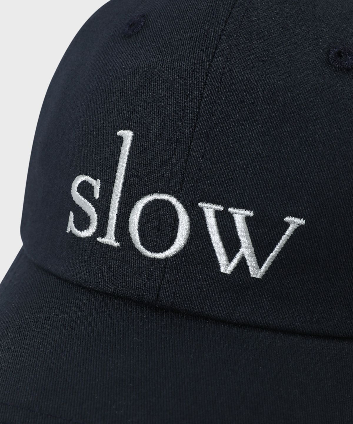 슬로우 레코드 하우스(SLOW RECORD HOUSE) 슬로우 코튼 볼캡_네이비