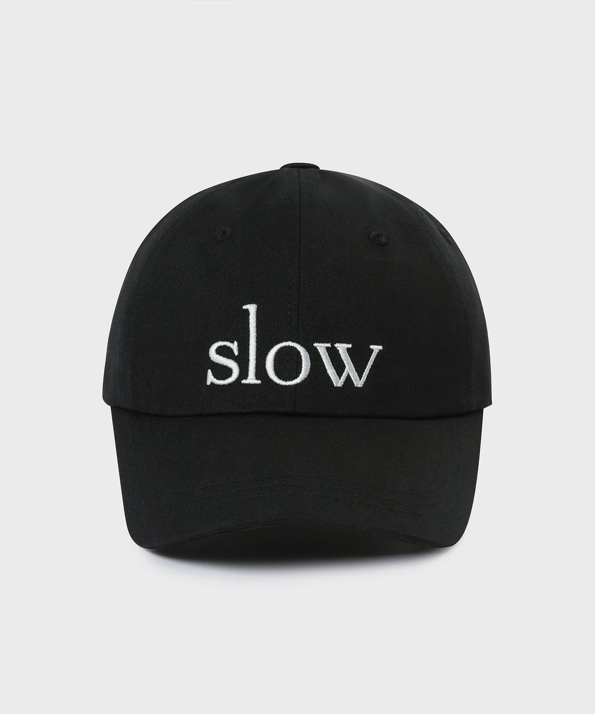 슬로우 레코드 하우스(SLOW RECORD HOUSE) 슬로우 코튼 볼캡_블랙
