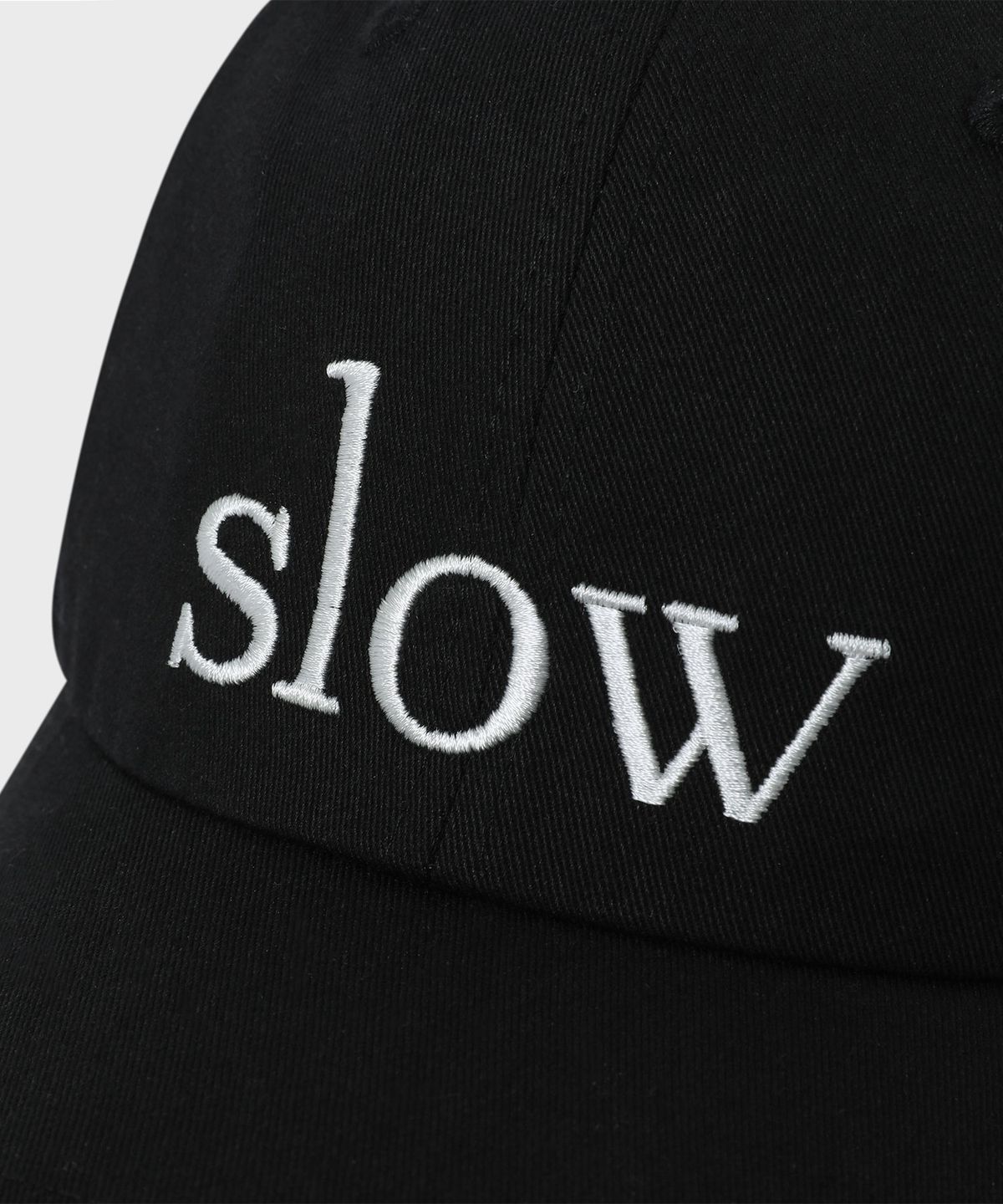 슬로우 레코드 하우스(SLOW RECORD HOUSE) 슬로우 코튼 볼캡_블랙