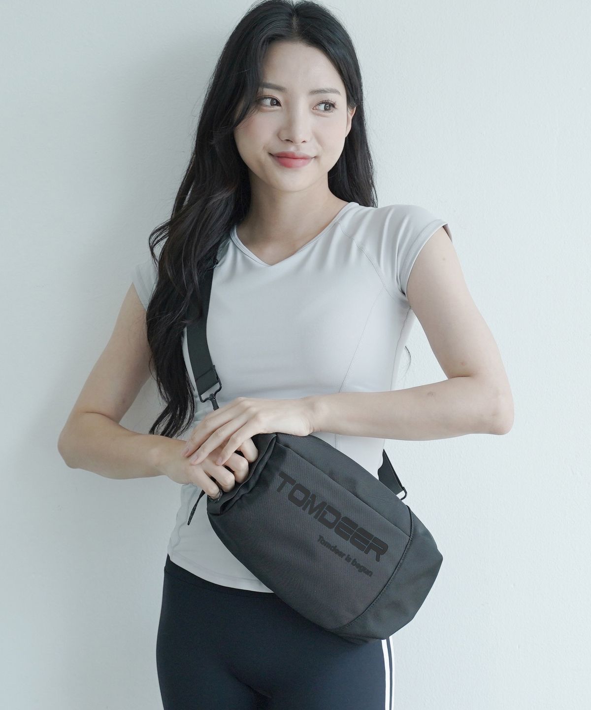 톰디어(TOMDEER) 슬링백 크로스백 겸용 자전거 핸들 가방