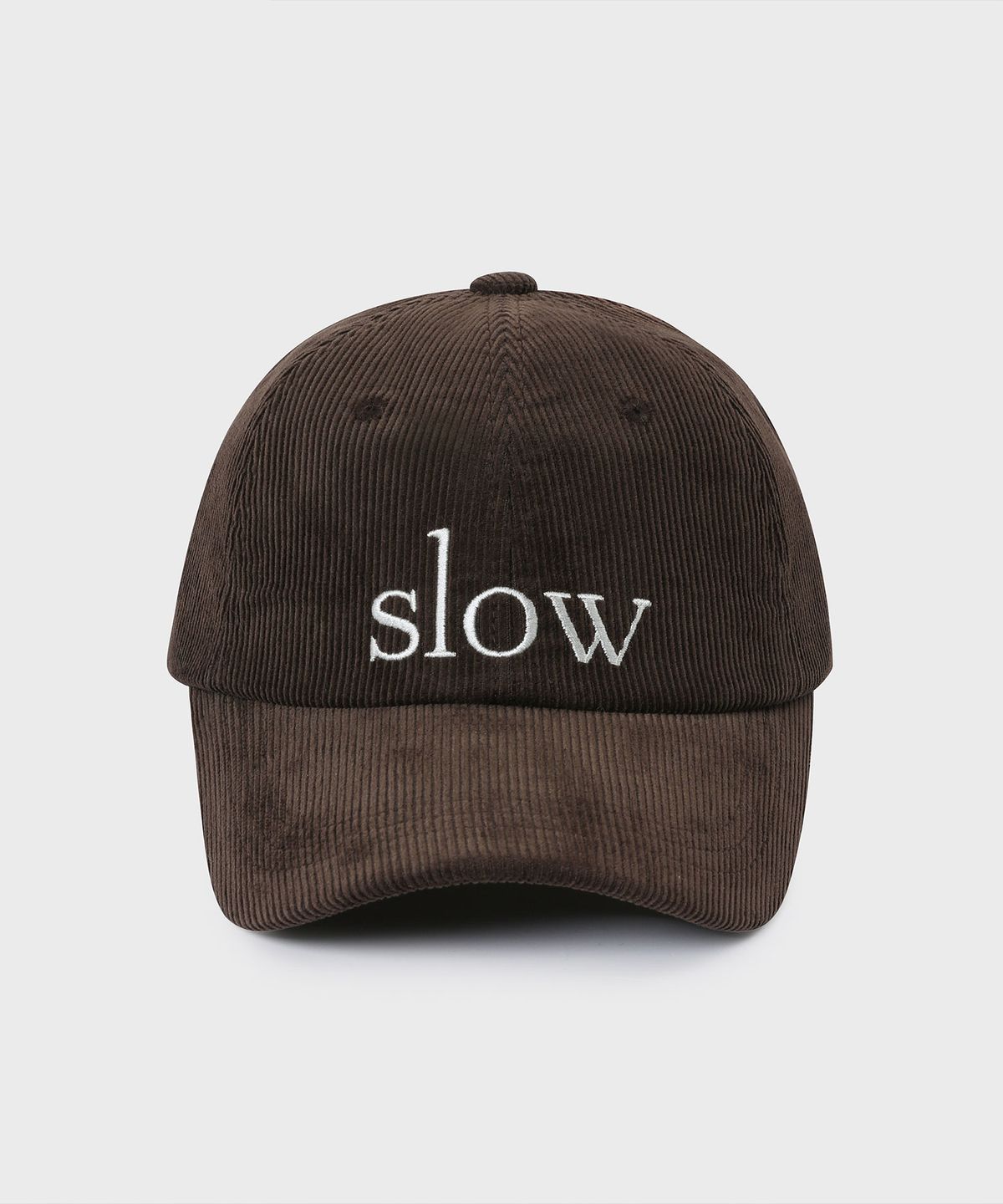 슬로우 레코드 하우스(SLOW RECORD HOUSE) 슬로우 코듀로이 볼캡_브라운