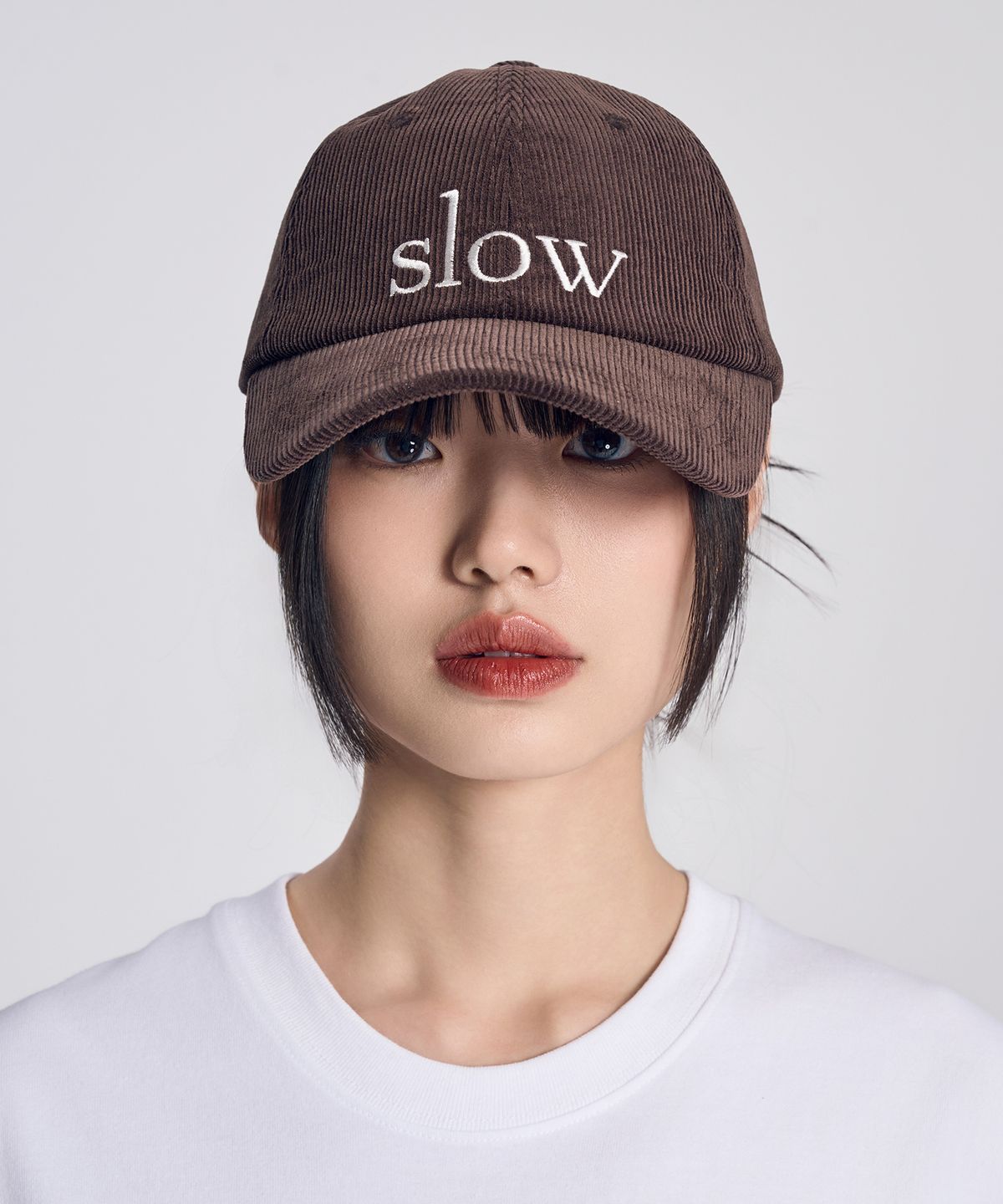 슬로우 레코드 하우스(SLOW RECORD HOUSE) 슬로우 코듀로이 볼캡_브라운
