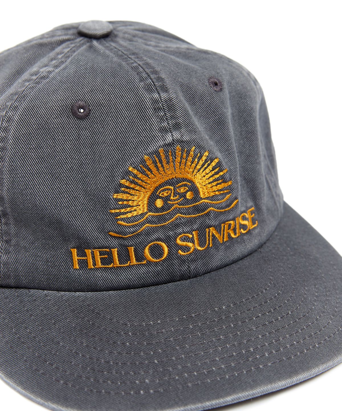 헬로 선라이즈(HELLO SUNRISE) Washed OG Logo 6panel Cap (Gray)