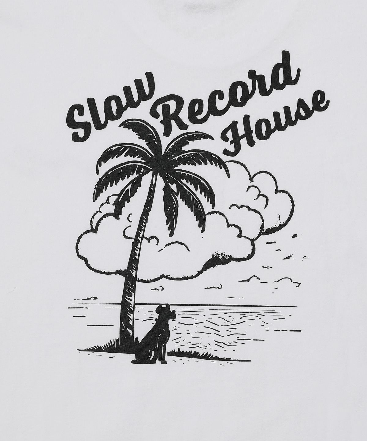슬로우 레코드 하우스(SLOW RECORD HOUSE) 비치 도그 반팔 티셔츠 [2 Color]