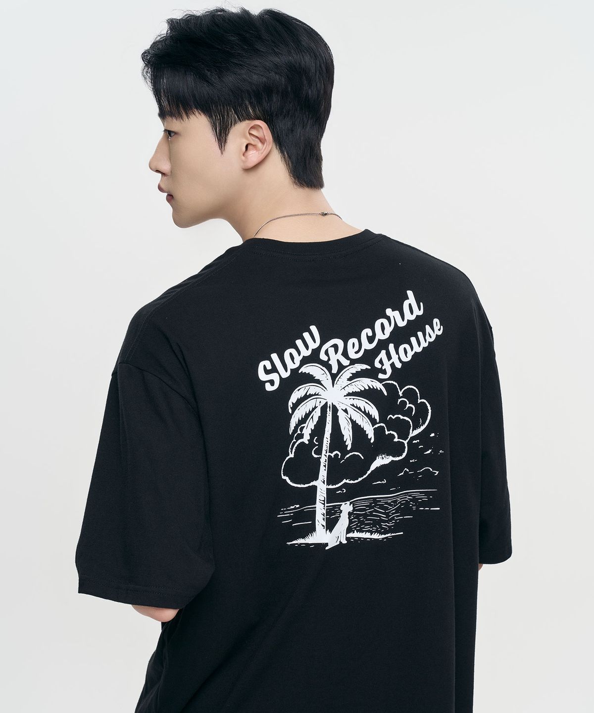 슬로우 레코드 하우스(SLOW RECORD HOUSE) 비치 도그 반팔 티셔츠 [2 Color]