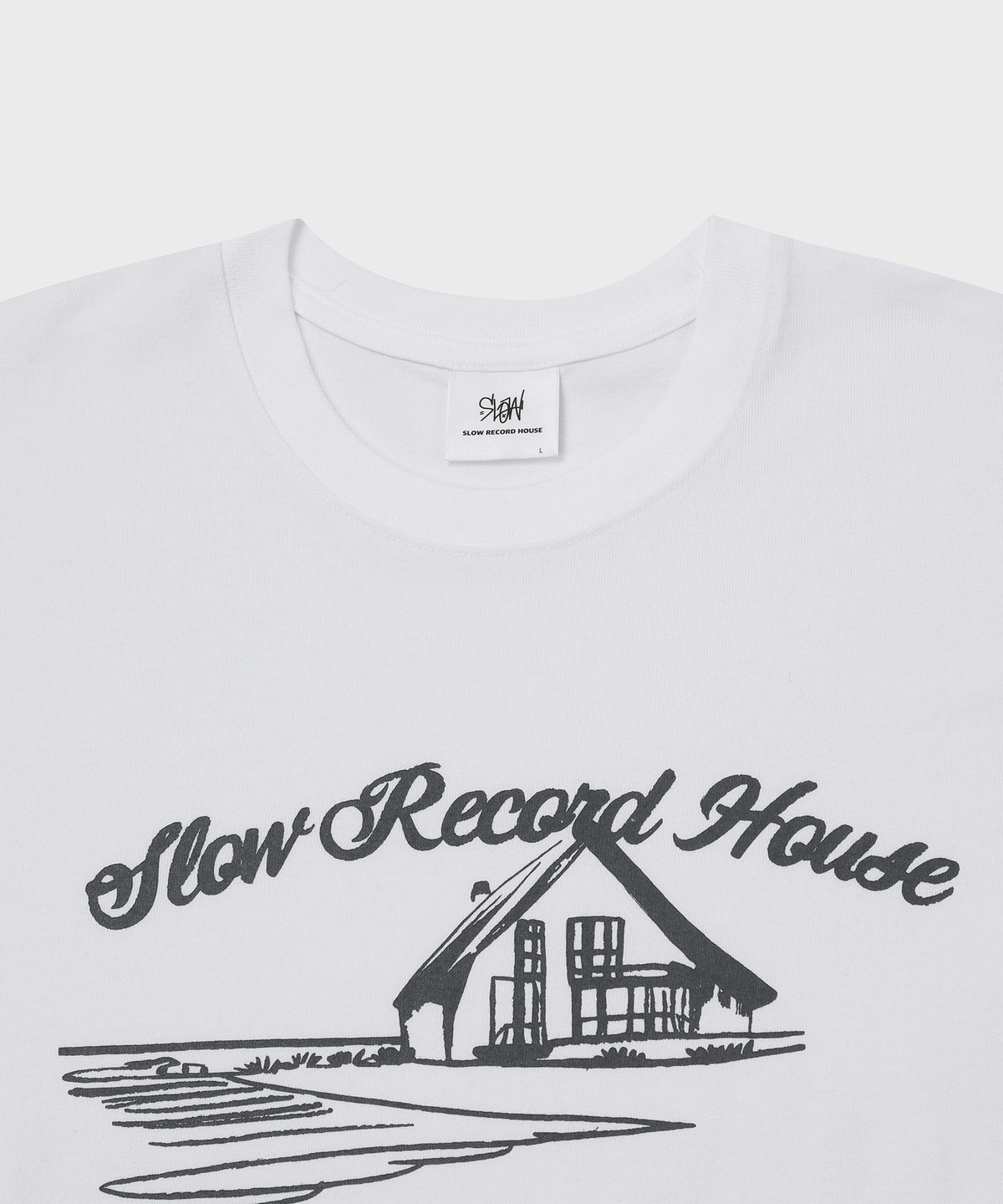 슬로우 레코드 하우스(SLOW RECORD HOUSE) 스케치 하우스 반팔 티셔츠 [2 Color]