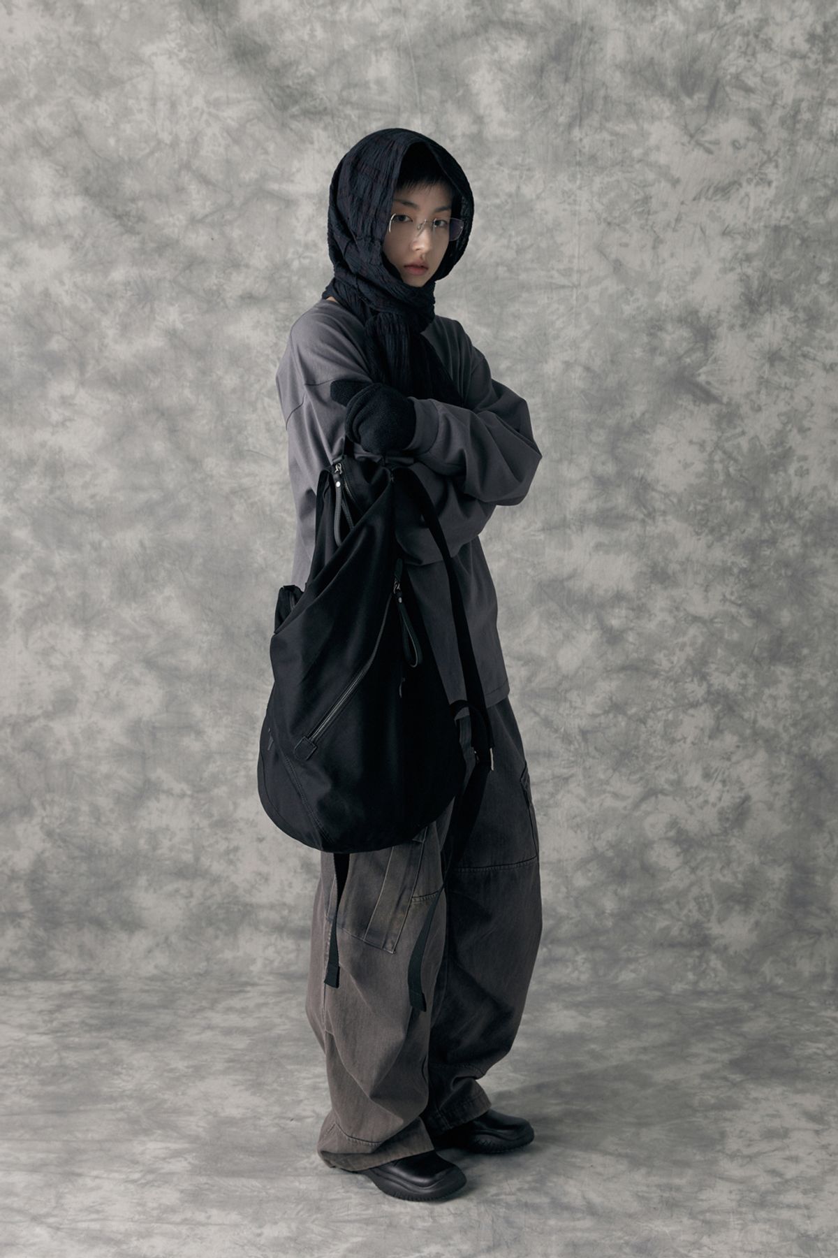 해칭룸(HATCHINGROOM) Duffle Backpack Black