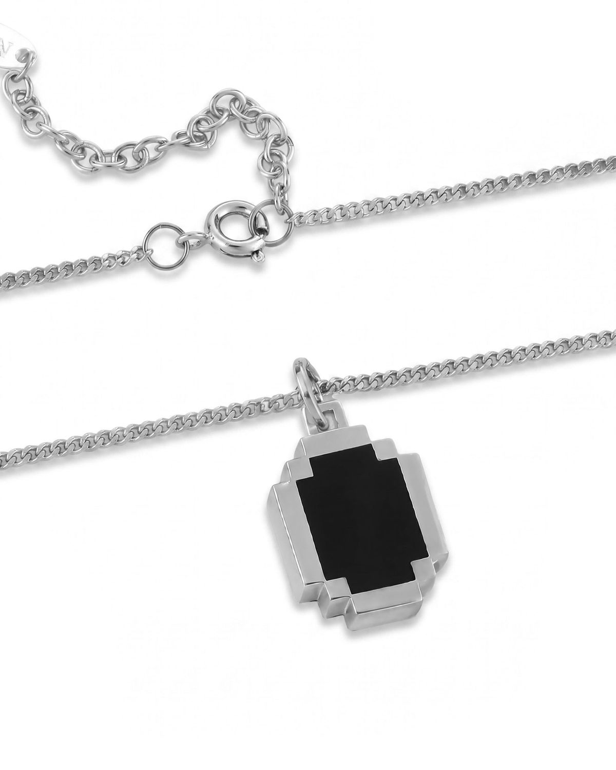 논논(NONENON) PIXEL OVAL NEC SILVER925