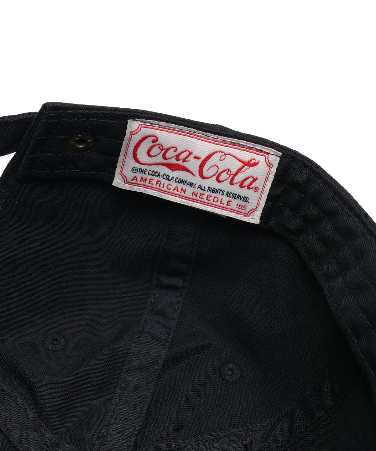 아메리칸니들(AMERICAN NEEDLE) COCA-COLA SQUARE MARK BALLPARK CAP - BLACK