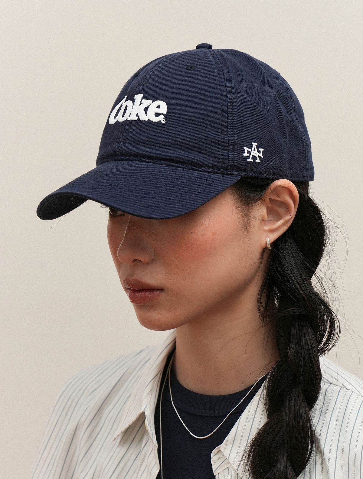 아메리칸니들(AMERICAN NEEDLE) COCA-COLA COKE LOGO BALLPARK CAP - NAVY
