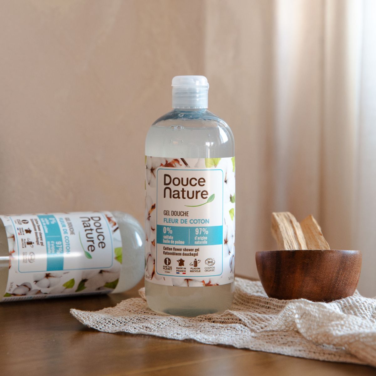 두스나뚜르(DOUCE NATURE) 프랑스 약산성 바디워시 코튼플라워 500ml