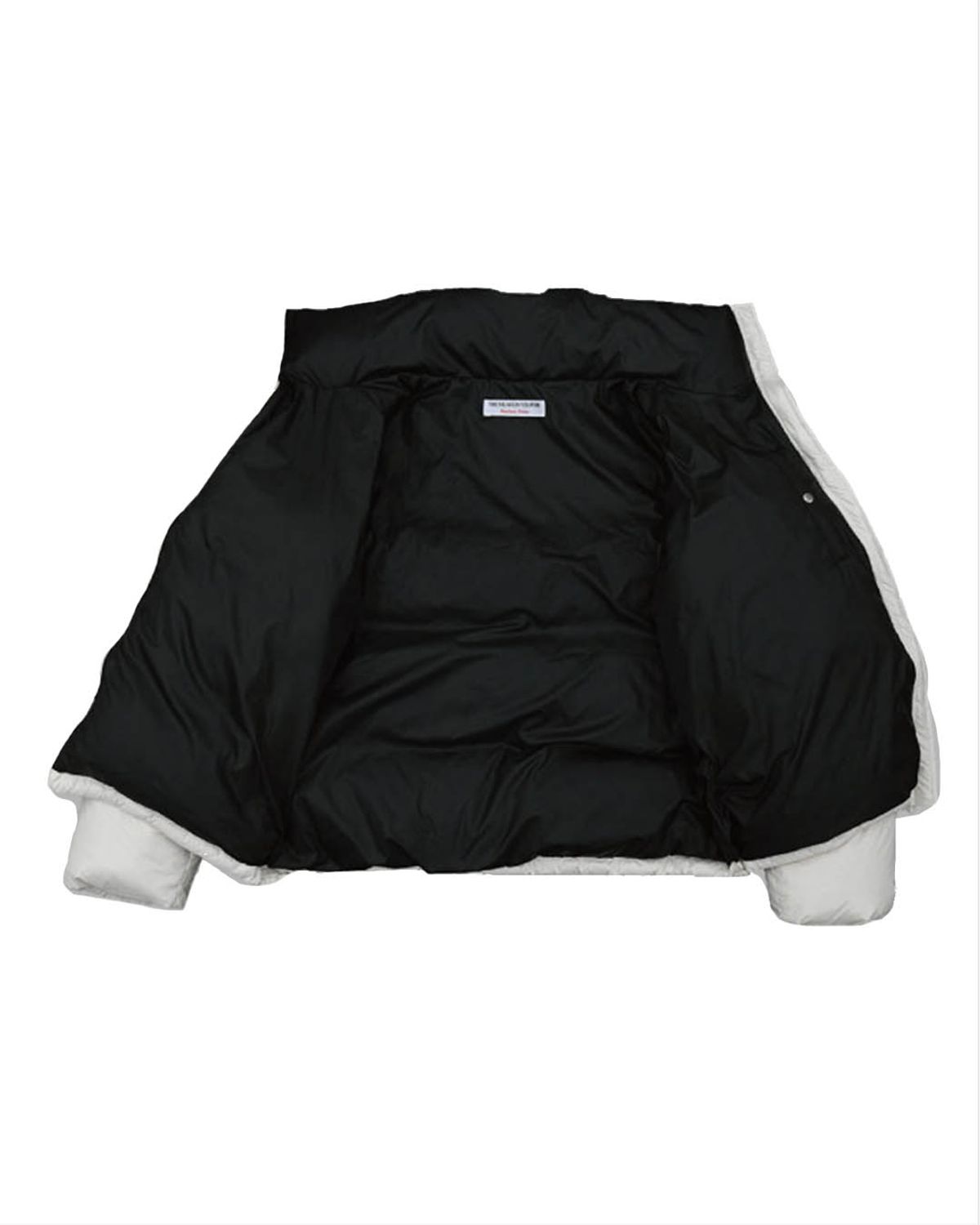 더뮤지엄비지터(THEMUSEUMVISITOR) HEART STITCHED PUFFER DOWN JACKET (IVORY)