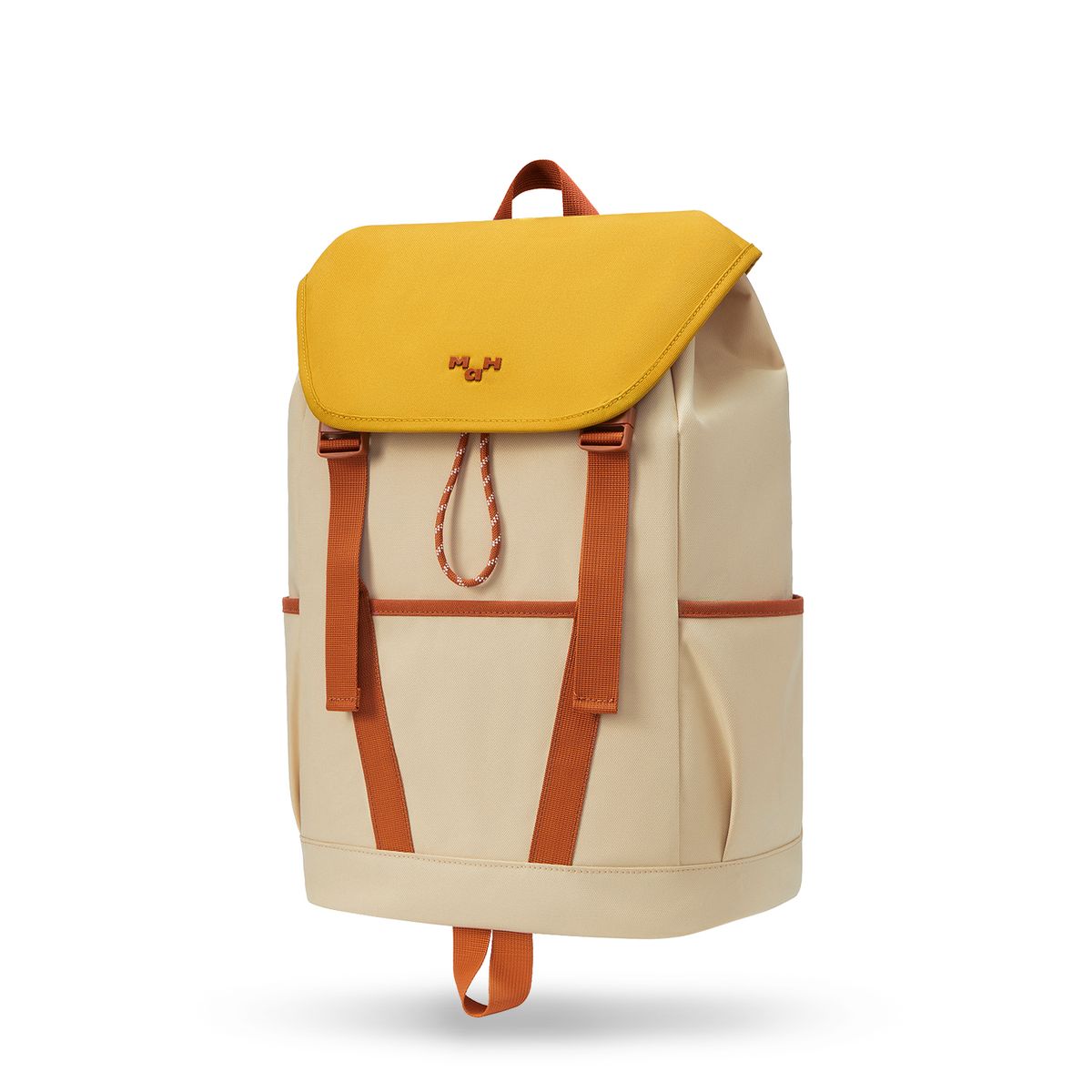 마흐(MAH) 영투어 백팩 25L 데일리 트래블 백 - 옐로우크림