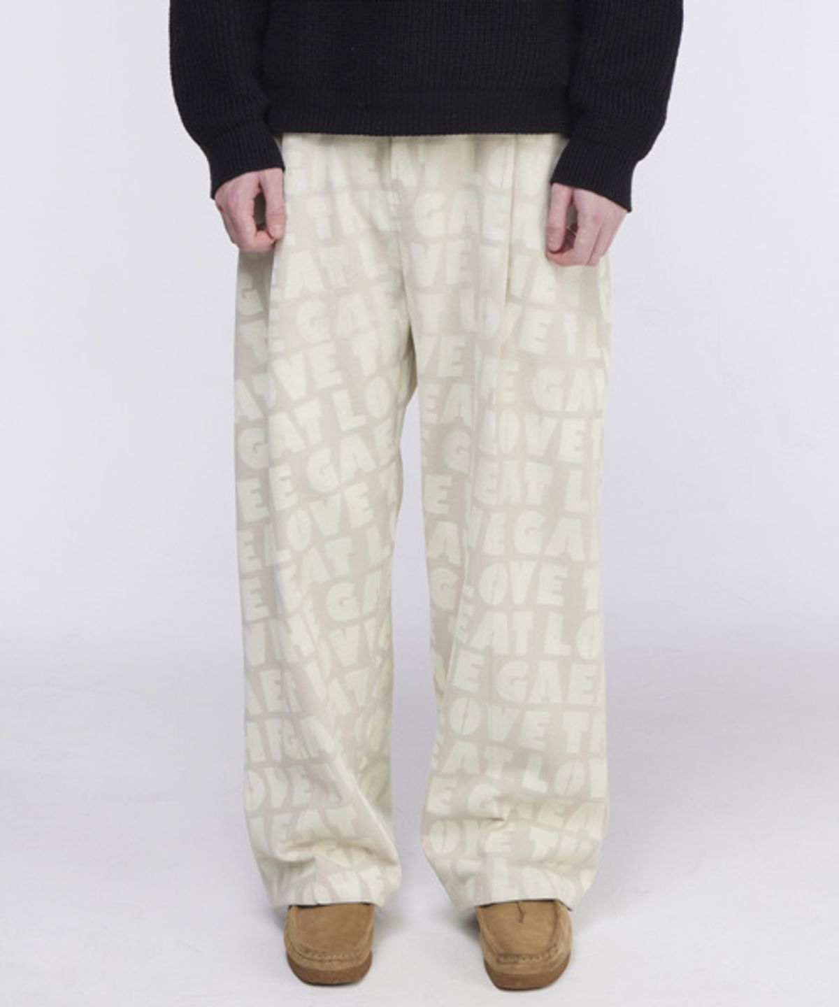 그레이티스트(THE GREATEST) Painting Cotton Pants Ivory