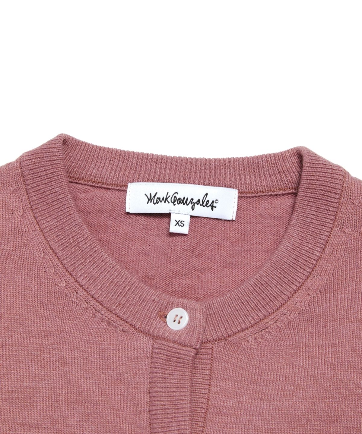 마크곤잘레스(MARK GONZALES) WOMENS ANGEL ROUND NECK CARDIGAN - PINK