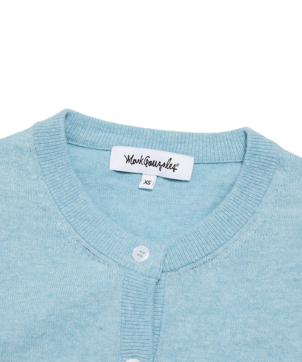 마크곤잘레스(MARK GONZALES) WOMENS ANGEL ROUND NECK CARDIGAN - L/BLUE