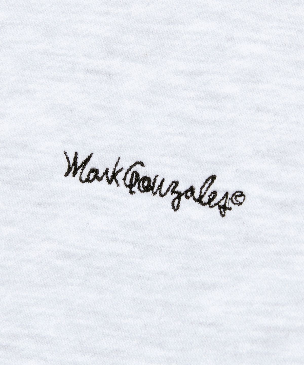 마크곤잘레스(MARK GONZALES) WOMENS SIGN LOGO OG CROPPED SWEAT HOODIE - L/GREY